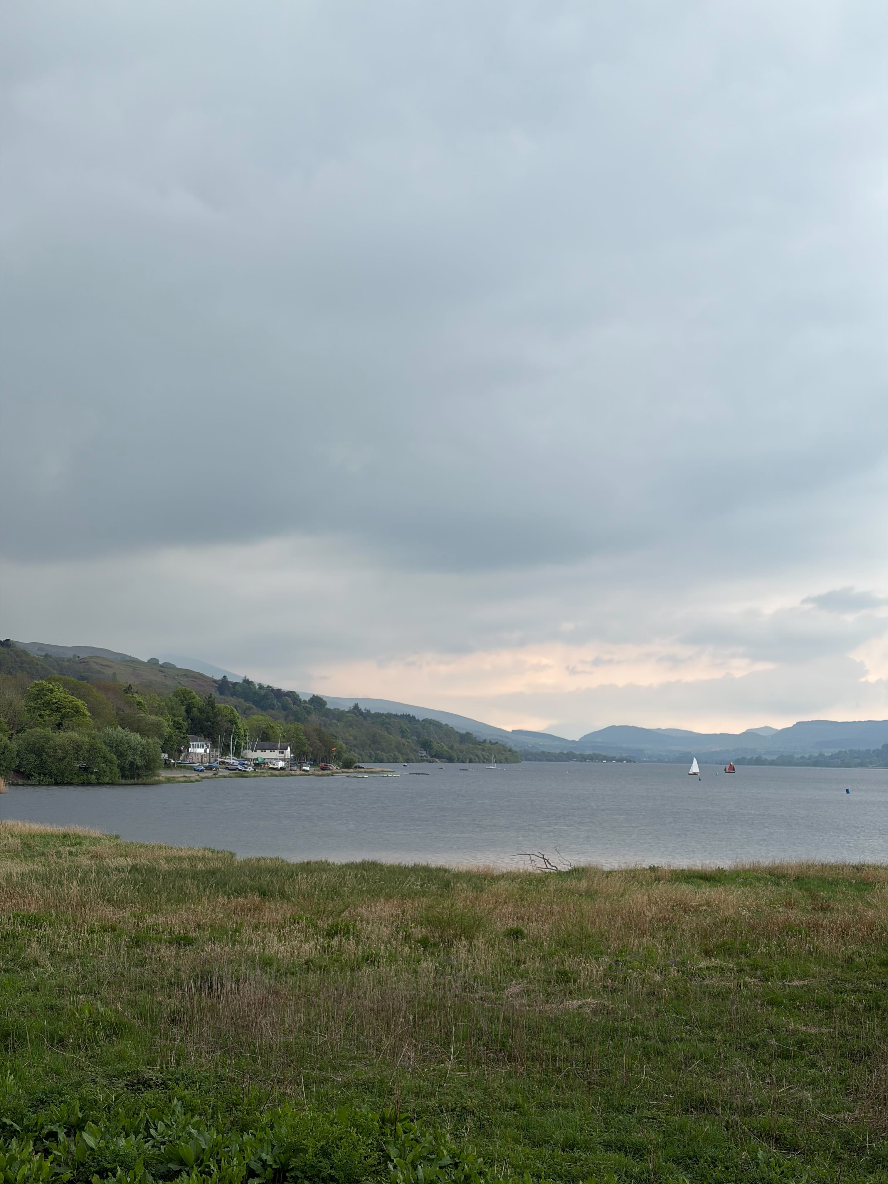 Bala Lake, Wales — a still mountain lake under open sky